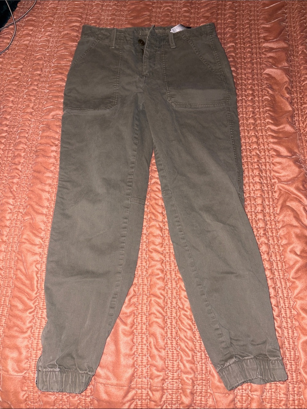 Banana Republic Olive Green Utility Jogger Pants